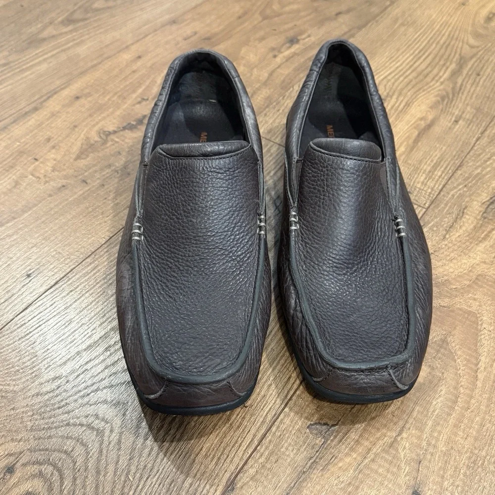 Merrell Performance Hommes Slip-On Loafer, Mens Espresso Brown Sz 12 Leather